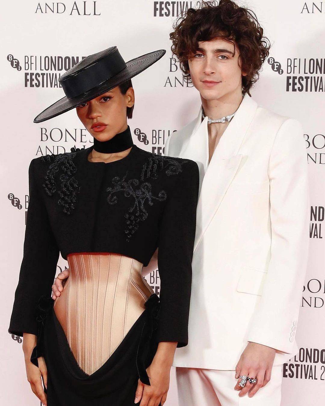 Timothée Chalamet and Taylor Russell