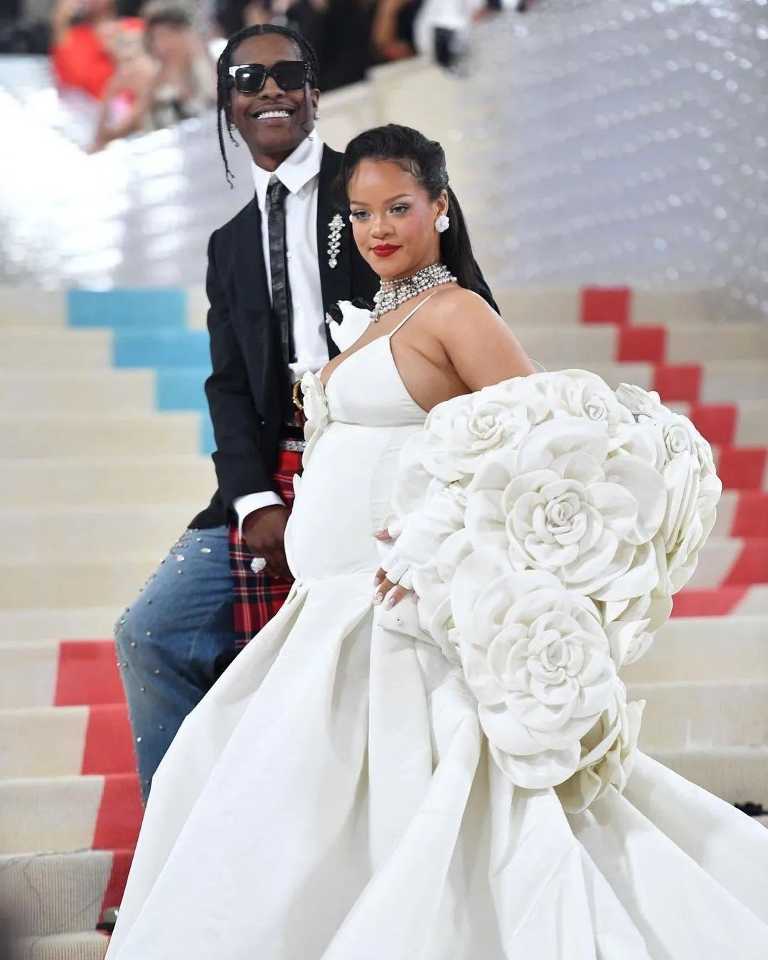 Rihanna and Asap Rocky at Met Gala 2023