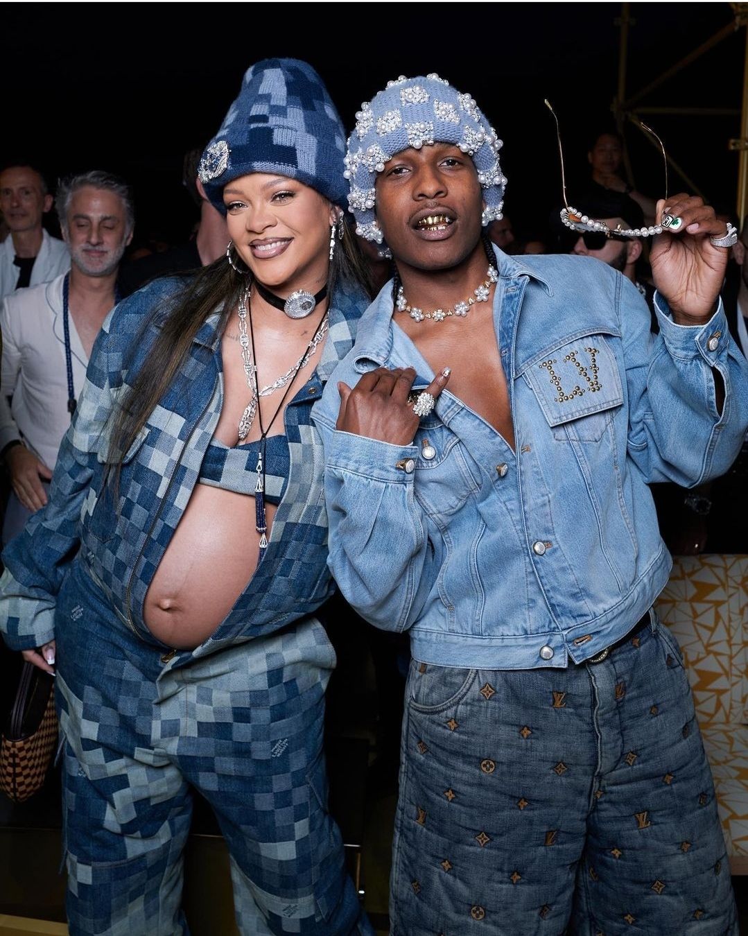 Rihanna Updates Maternity Style at Louis Vuitton Men's Spring '24 Show – WWD