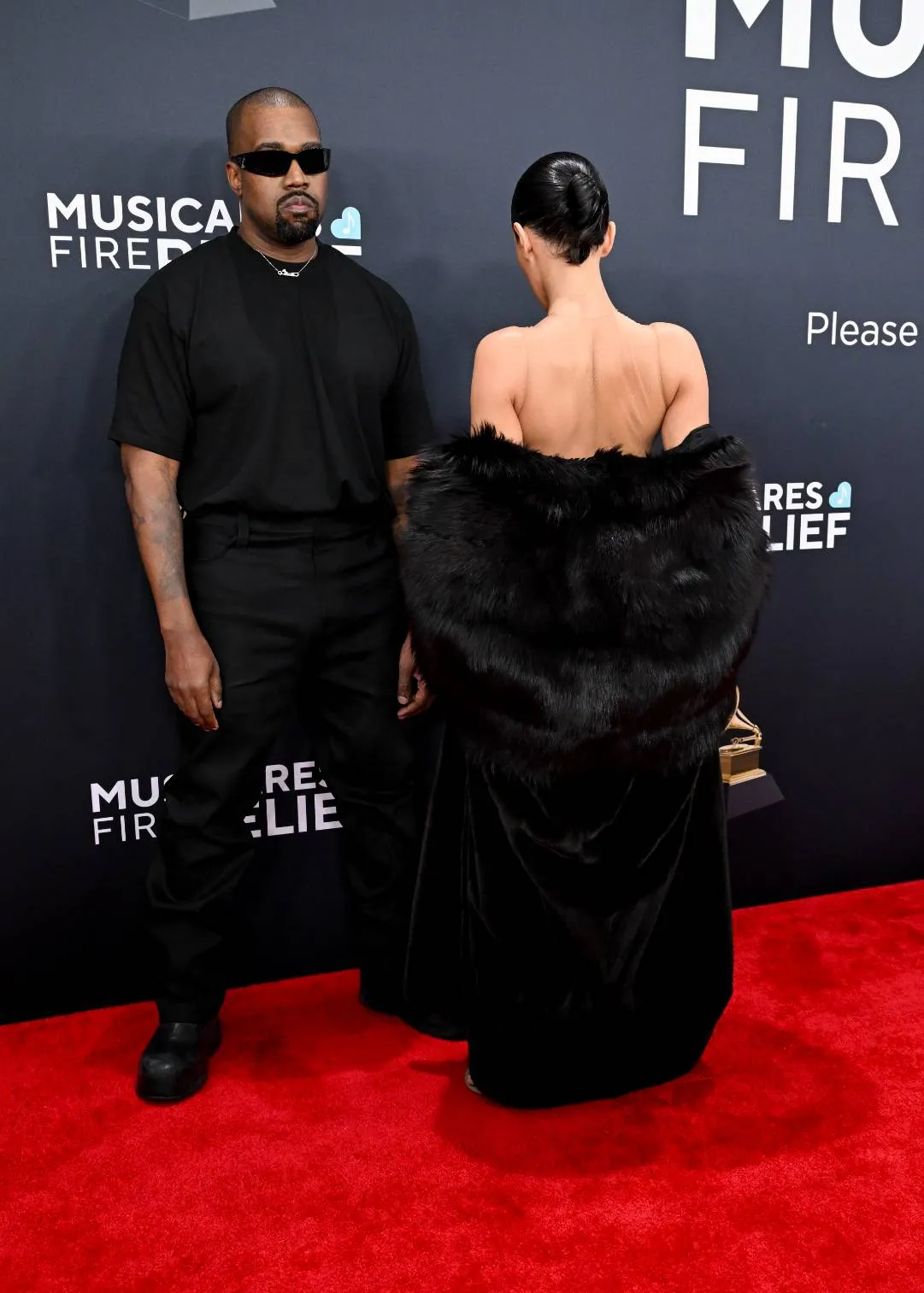 Ye and Bianca Censori Grammys 2025