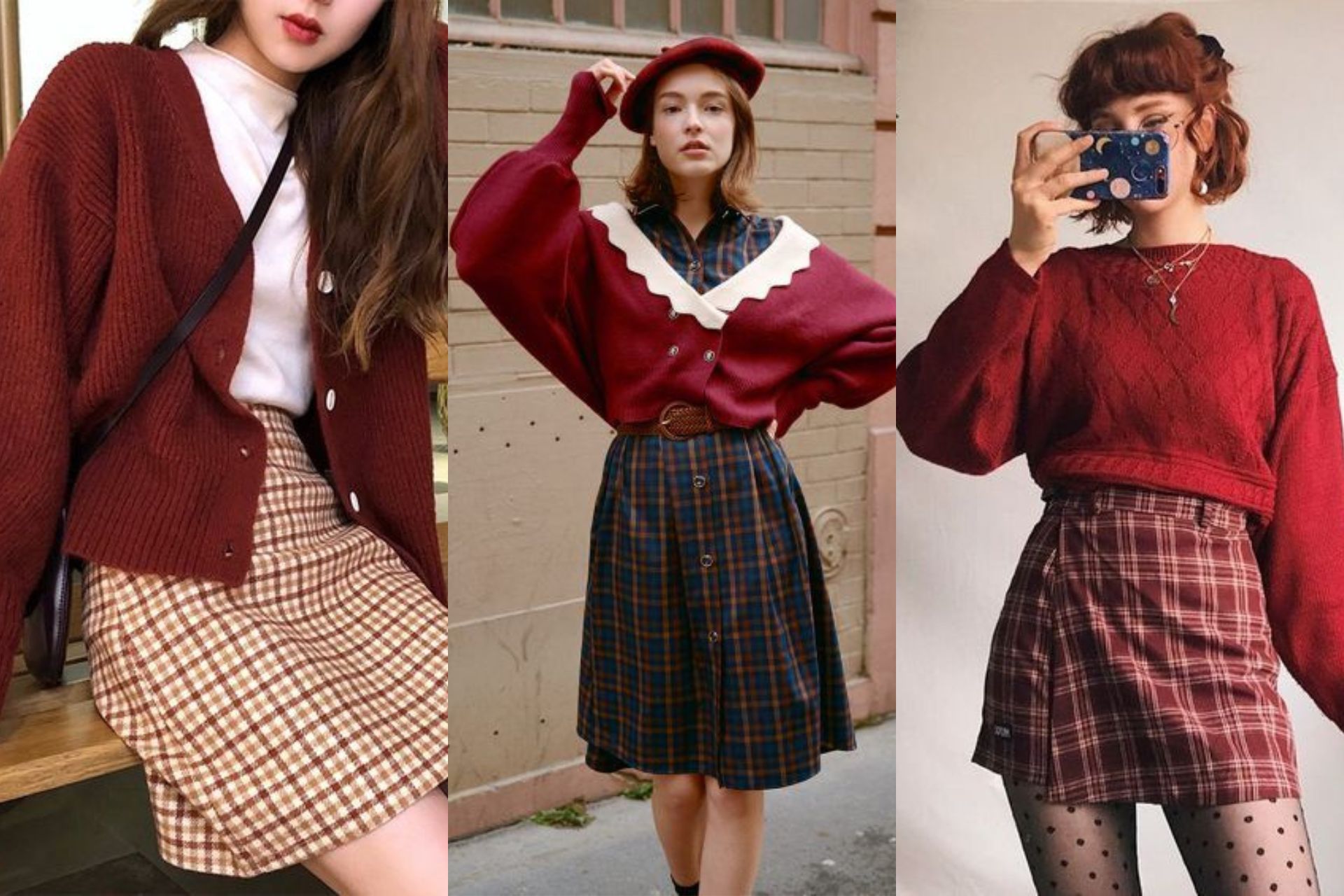 ไอเดียแต่งตัวถ่ายรูปคริสต์มาสด้วยสีแดง ลายสก็อต ลายตาราง และลายประจำคริสต์มาส