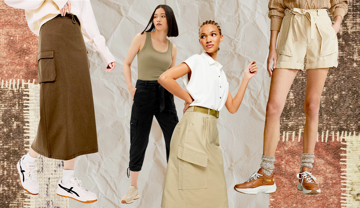 Cargo Style for Women กางเกงคาร์โกรูปแบบต่างๆ และกระโปรงคาร์โก