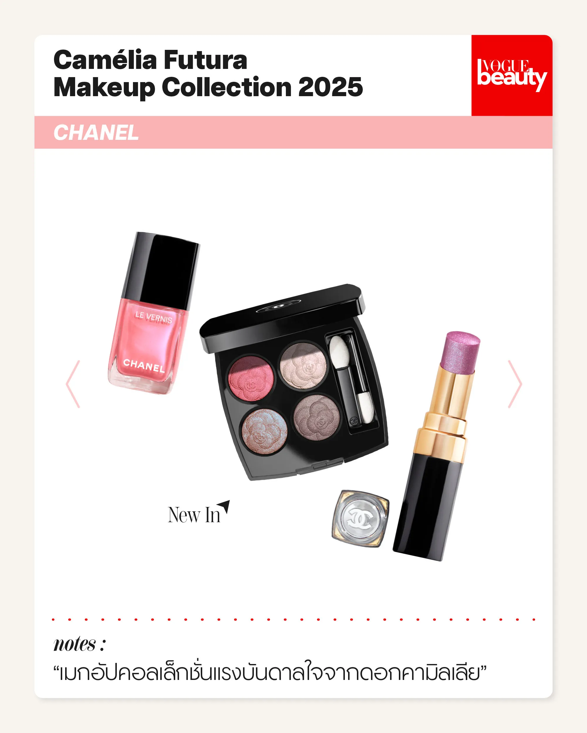 Camélia Futura 2025 Makeup Collection CHANEL