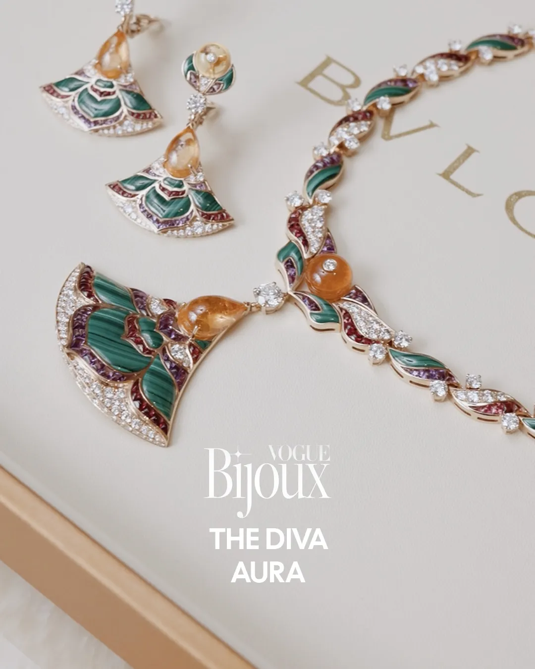 Bvlgari High Jewelry Divas' Dream necklace and earrings