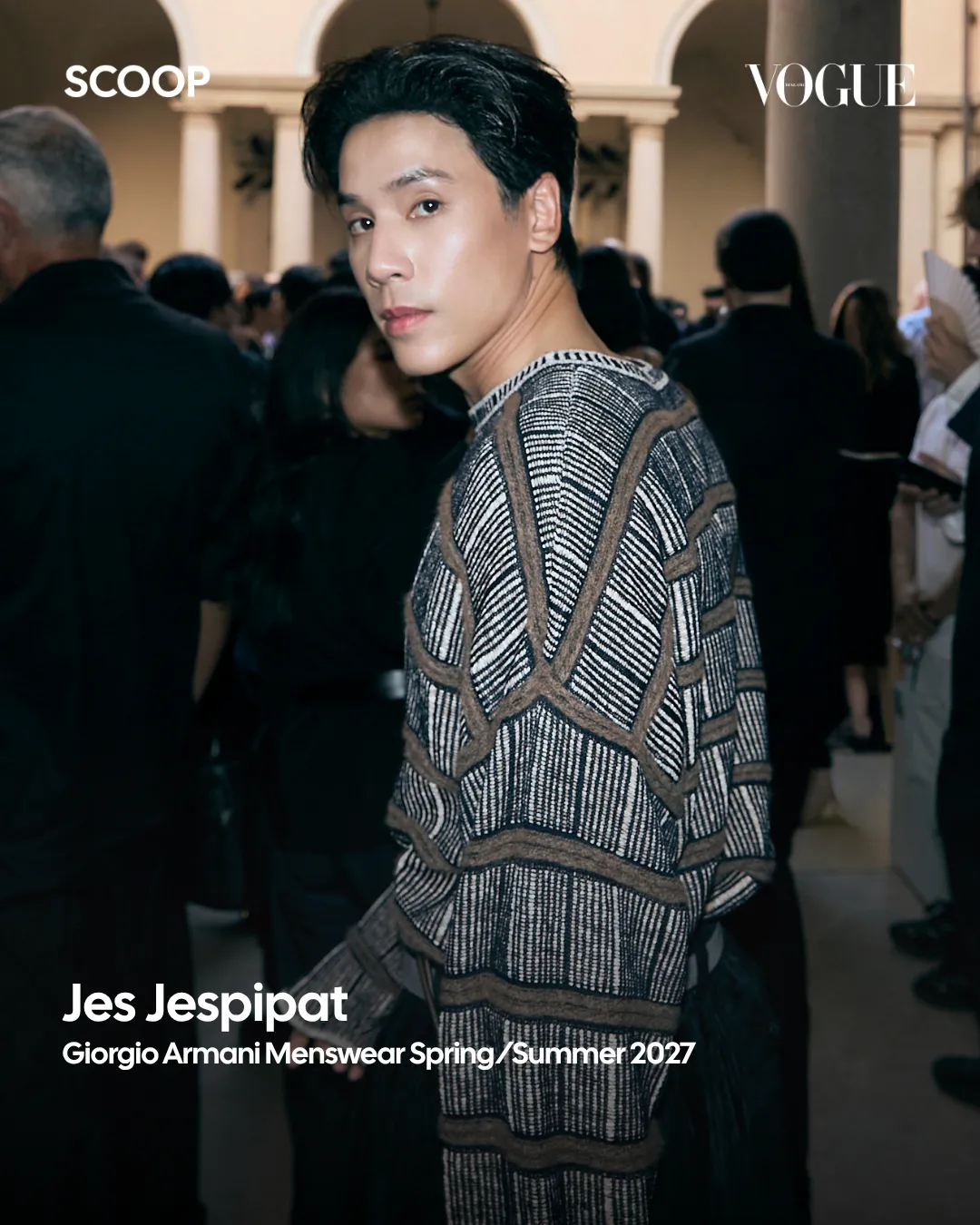 'เจษ-เจษฎ์พิพัฒ' ในโชว์ Giorgio Armani คอลเล็กชั่นเสื้อผ้าบุรุษ ฤดูใบไม้ผลิ/ฤดูร้อน 2027