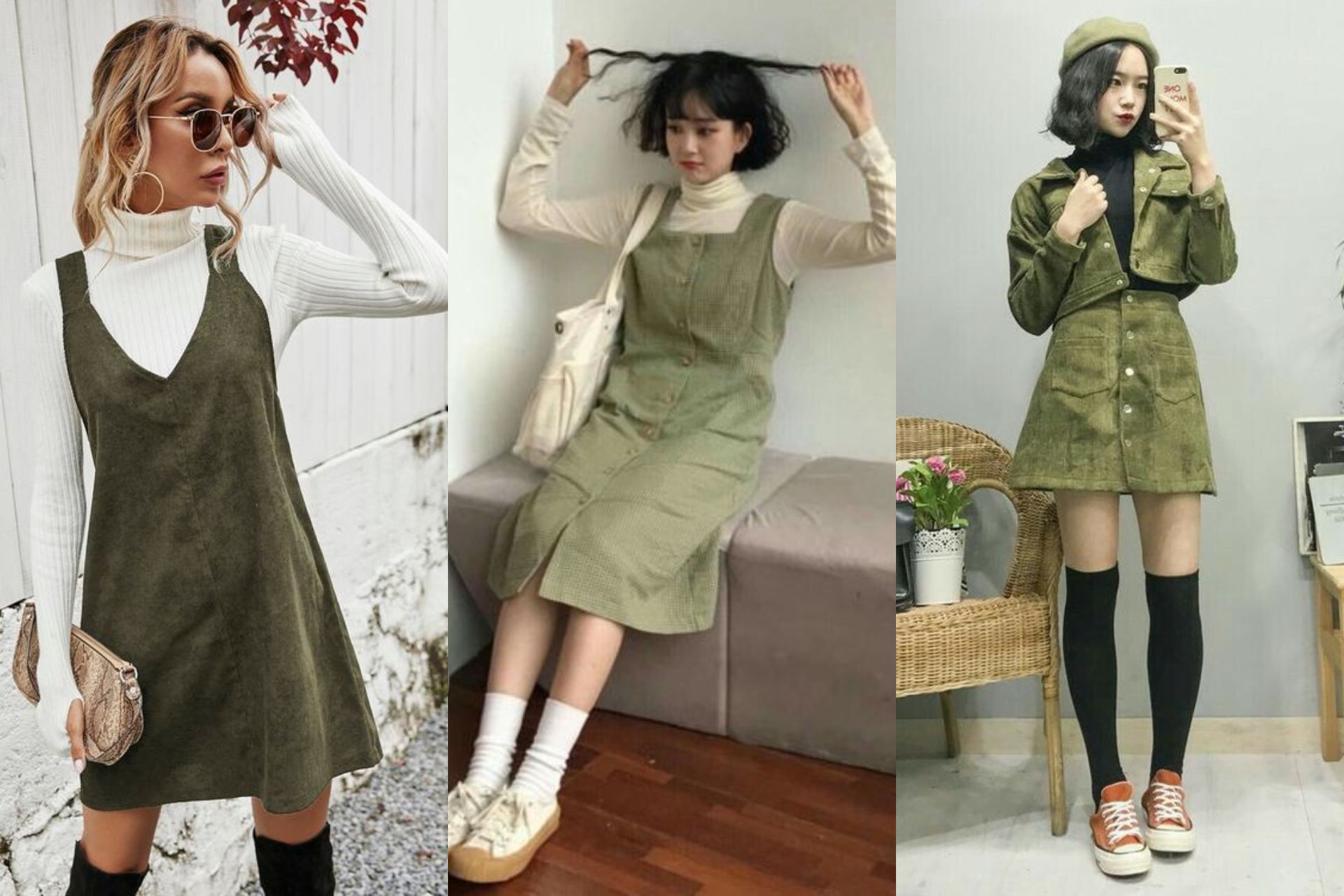 ไอเดียแต่งตัวถ่ายรูปคริสต์มาสด้วยสีเขียว