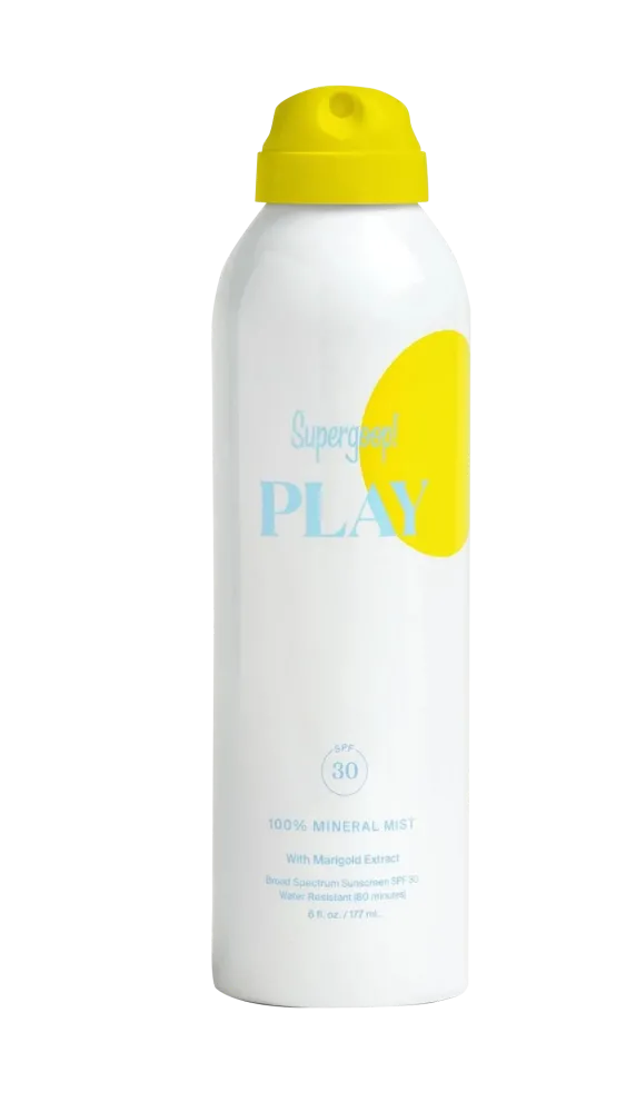 Vogue Beauty Awards 2024 Best Body Sunscreen Supergoop Play 100% Mineral Body Mist SPF 30 With Marigold Extract