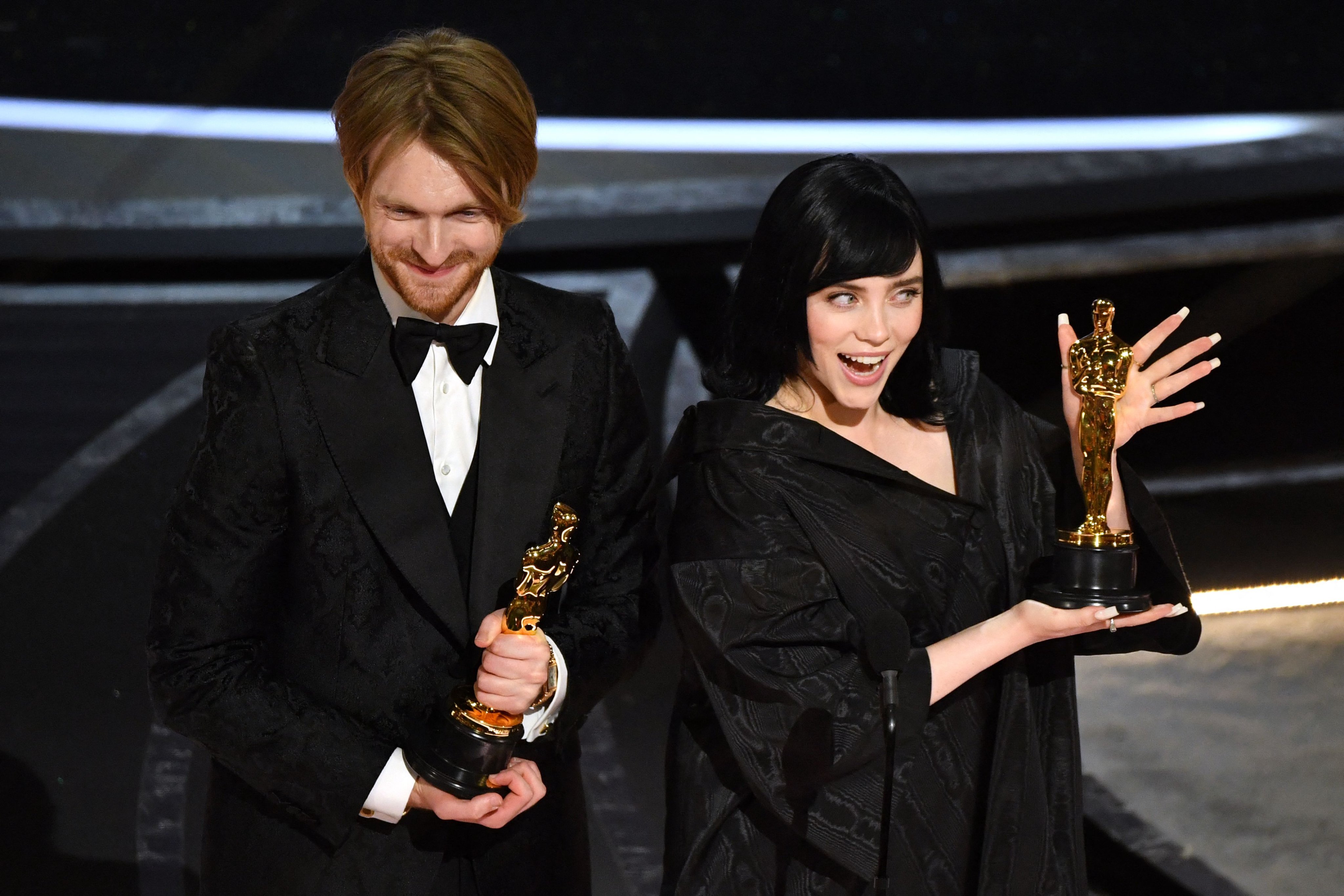 Billie Eilish and Finneas received their first Oscars 2022