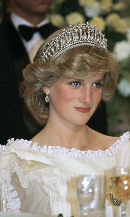 Princess Diana wears Lover's Knot Tiara