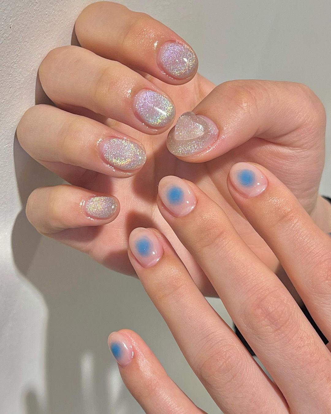 เล็บ สีลูกแก้ว