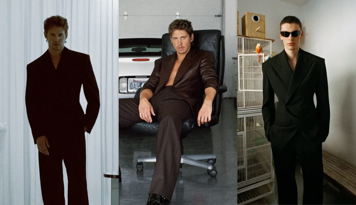 Austin and SJ on Saint Laurent Men's Fall 2026