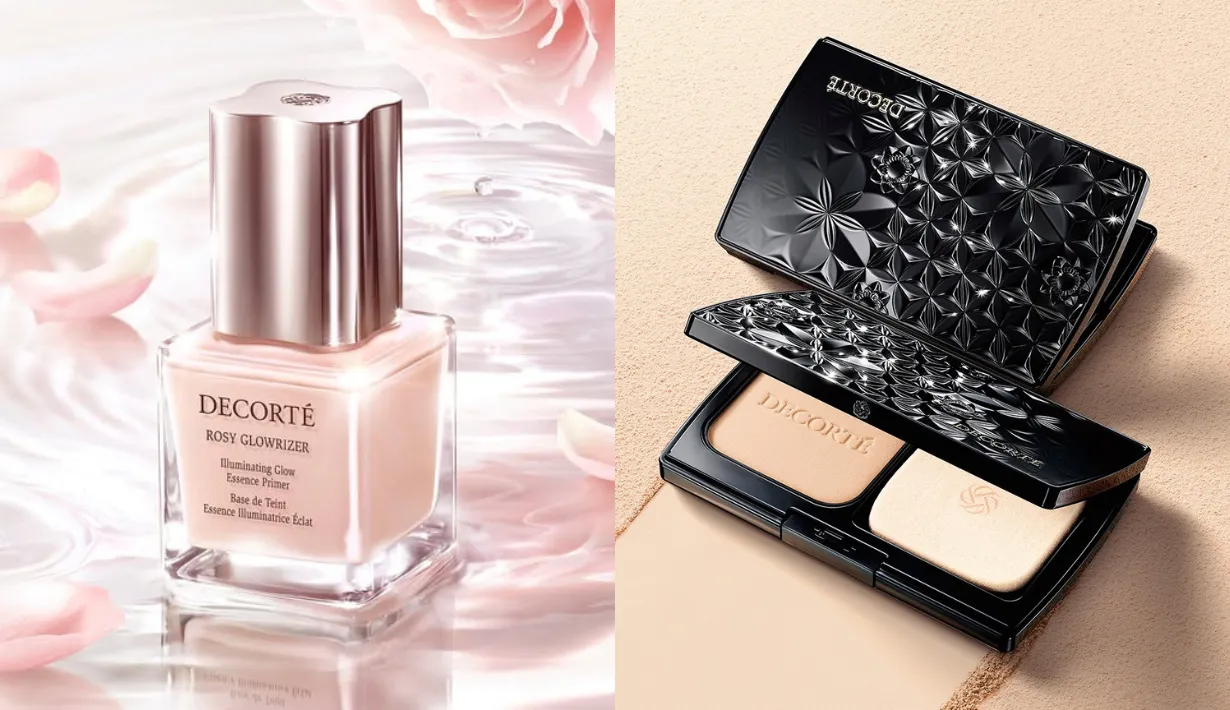 ROSY GLOWRIZER และ ZEN WEAR GLOW POWDER FOUNDATION จาก DECORTÉ


