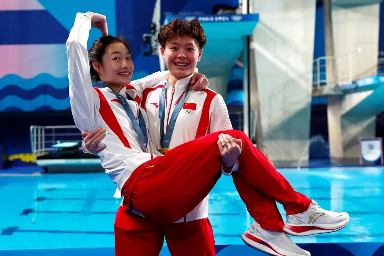 คู่จิ้น, กระโดดน้ำโอลิมปิก, กระโดดน้ำ, สาววาย, olympics, paris 2024, โอลิมปิก 2024