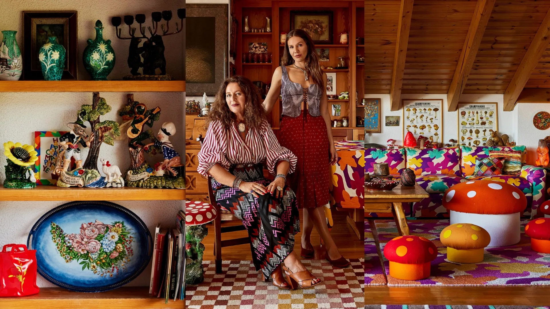 VOGUE LIVING | Colours of Love ชมบ้านบนเทือกเขาแอลป์ของตระกูล Missoni ที่เต็มไปด้วยของตกแต่งรูปเห็ด!