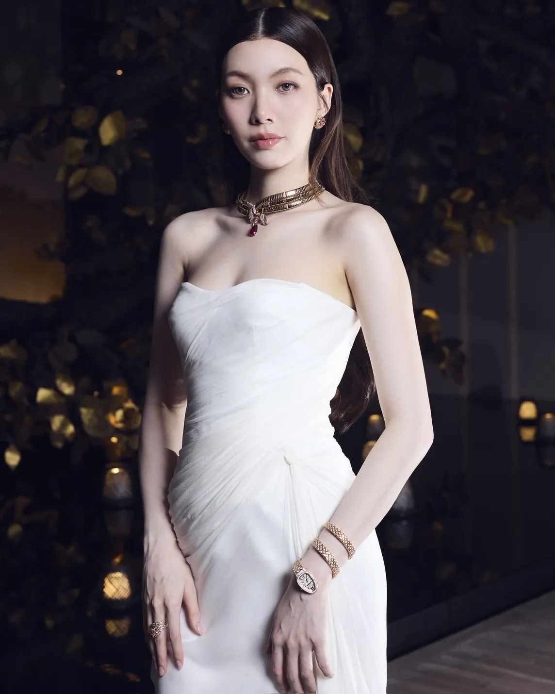 ‘ออม-กรณ์นภัส’ Friend of the House BVLGARI ในงานเฉลิมฉลองจิวเวลรีชั้นสูงที่ Aman Nai Lert Bangkok