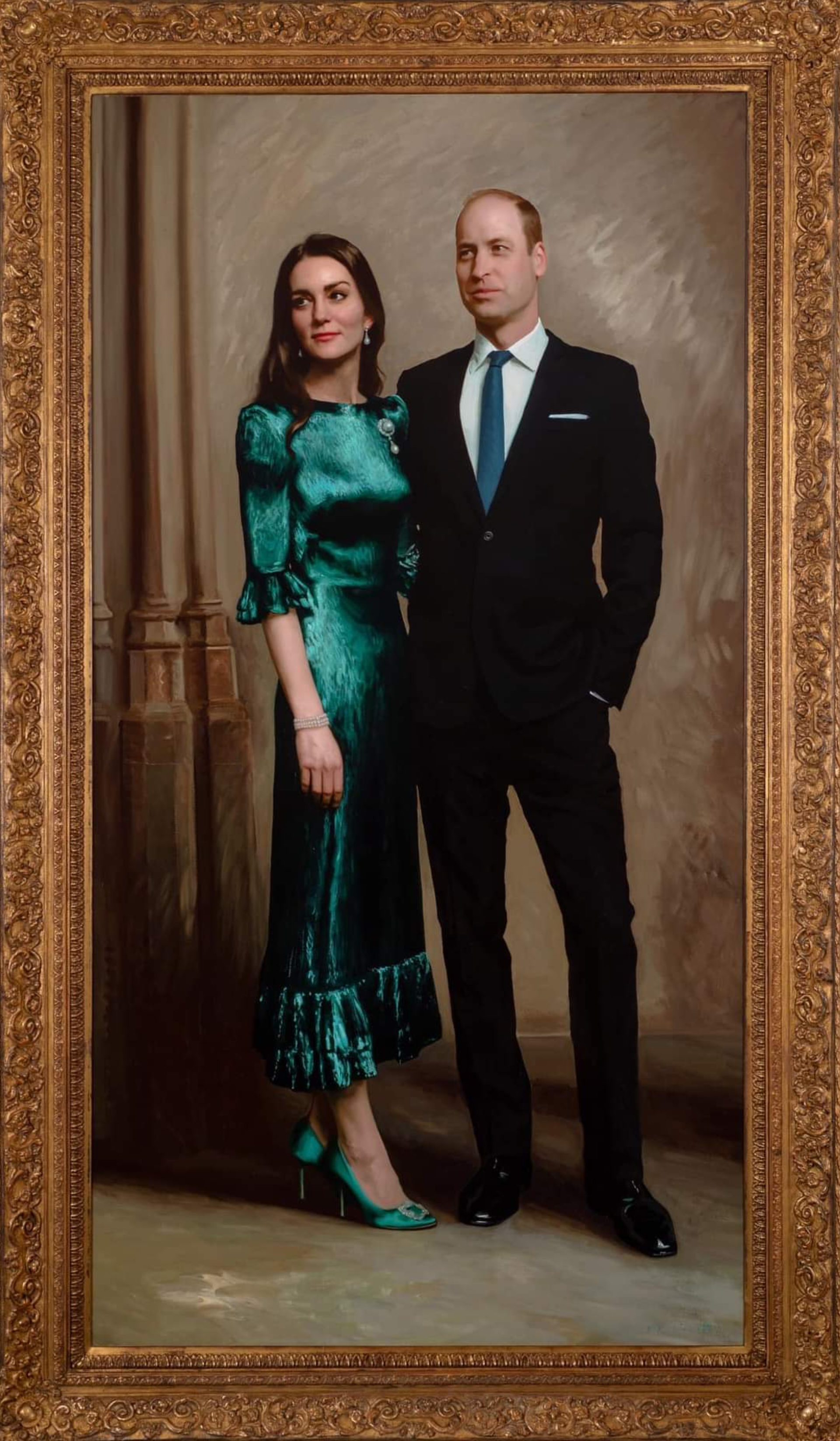 Portrait of Prince William and Kate Middleton