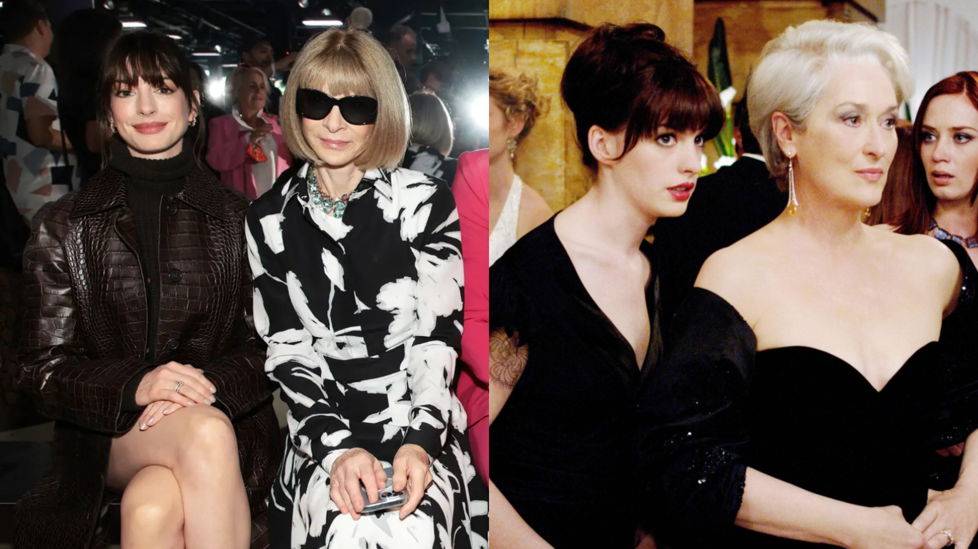 Anne Hathaway and Anna Wintour