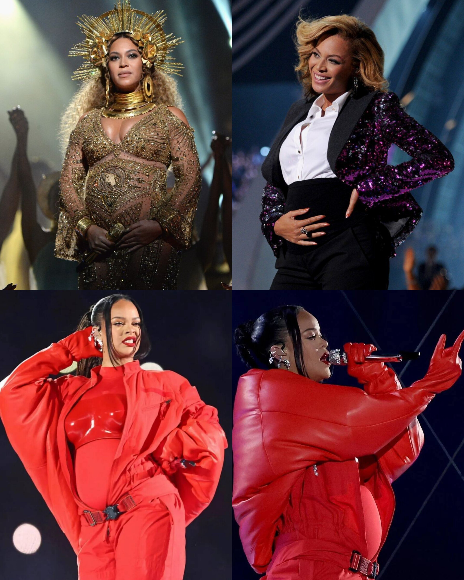 Beyoncé and Rihanna pregnancy style