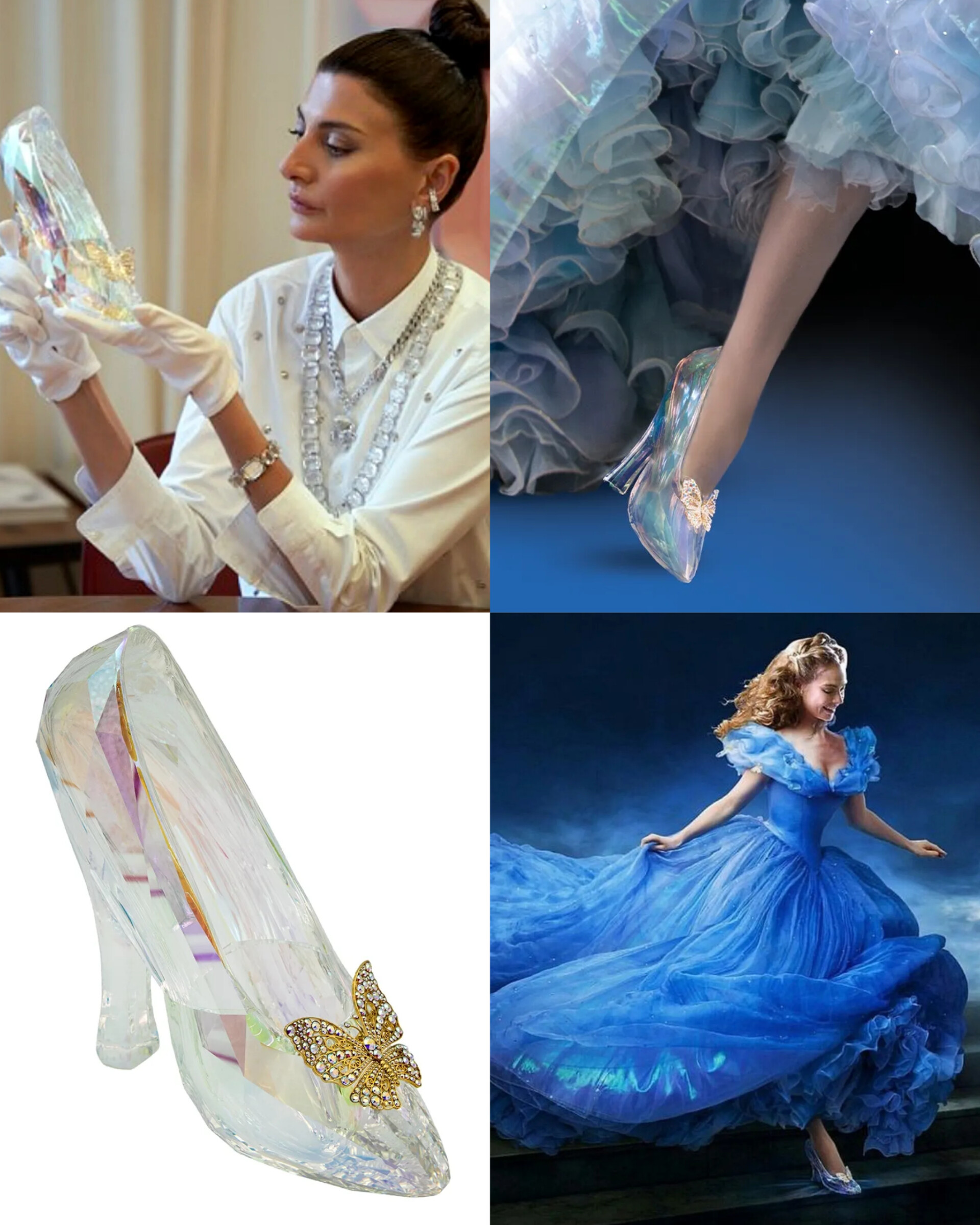 Swarovski glass slipper of Cinderella for Disney 100