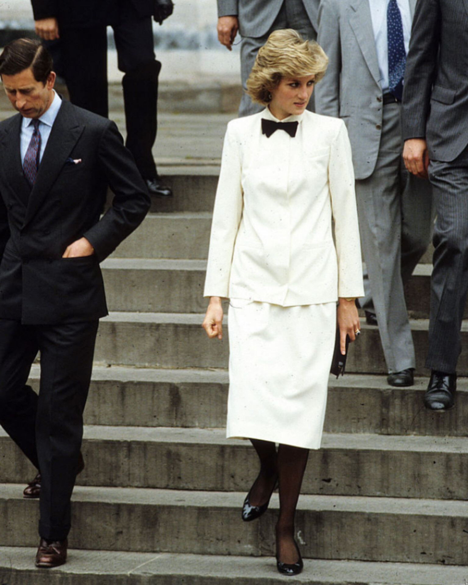 Princess Diana Tuxedo look