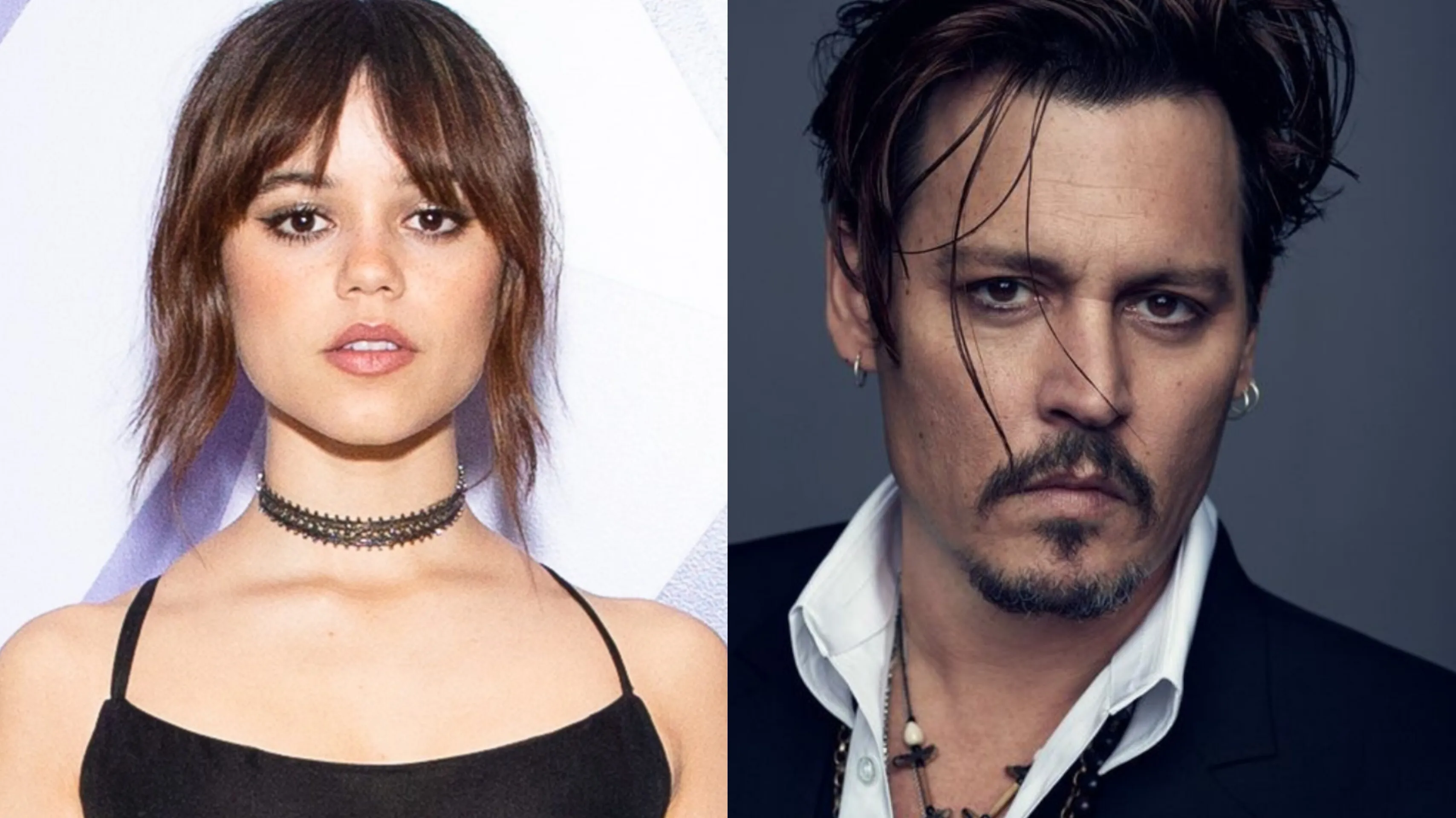 Jenna Ortega and Johnny Depp