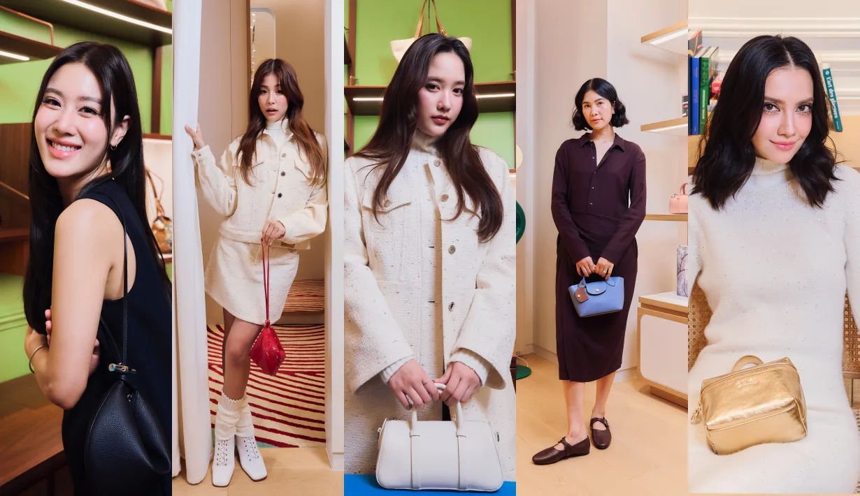 ฟรีน สโรชา, longchamp, กระเป๋า longchamp, ใบปอ ธิติยา, ซาร่า เล็กจ์, พราว โอลีฟ, เบลล์ เขมิศรา