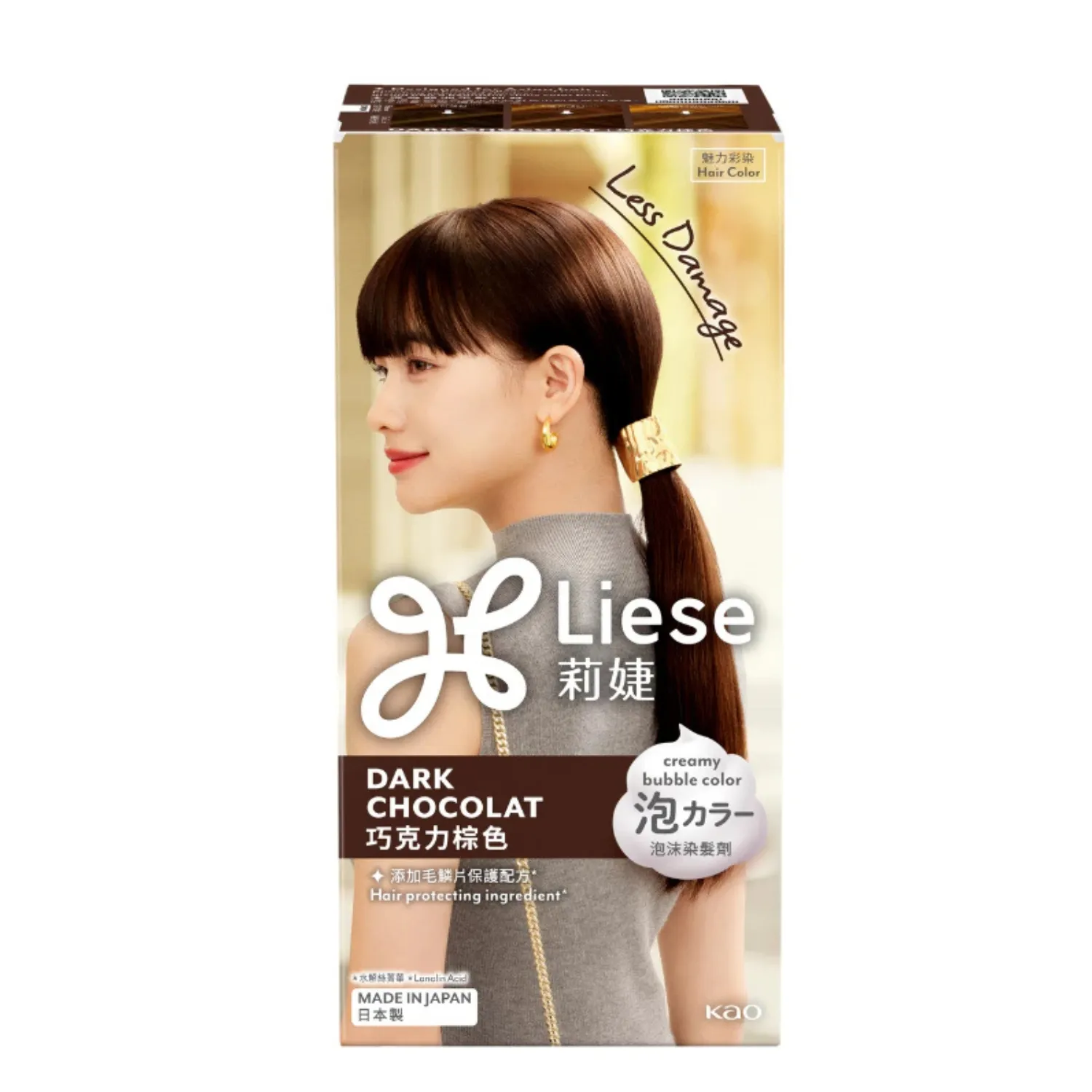 Hair Color Foam สี Dark Chocolate (ราคา 399 บาท) จาก Liese
