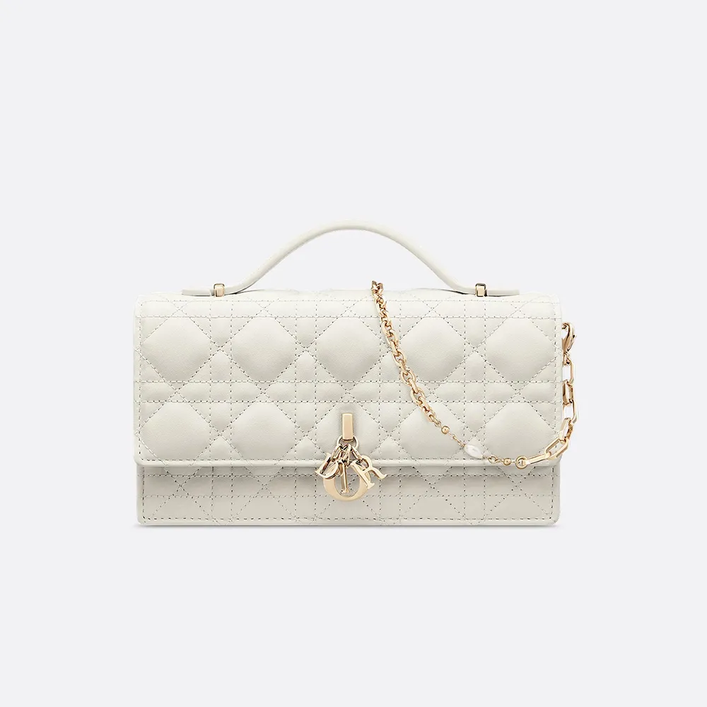 กระเป๋าออกงาน My Dior Mini Bag Latte Cannage Lambskin หนังแกะหรูหรา