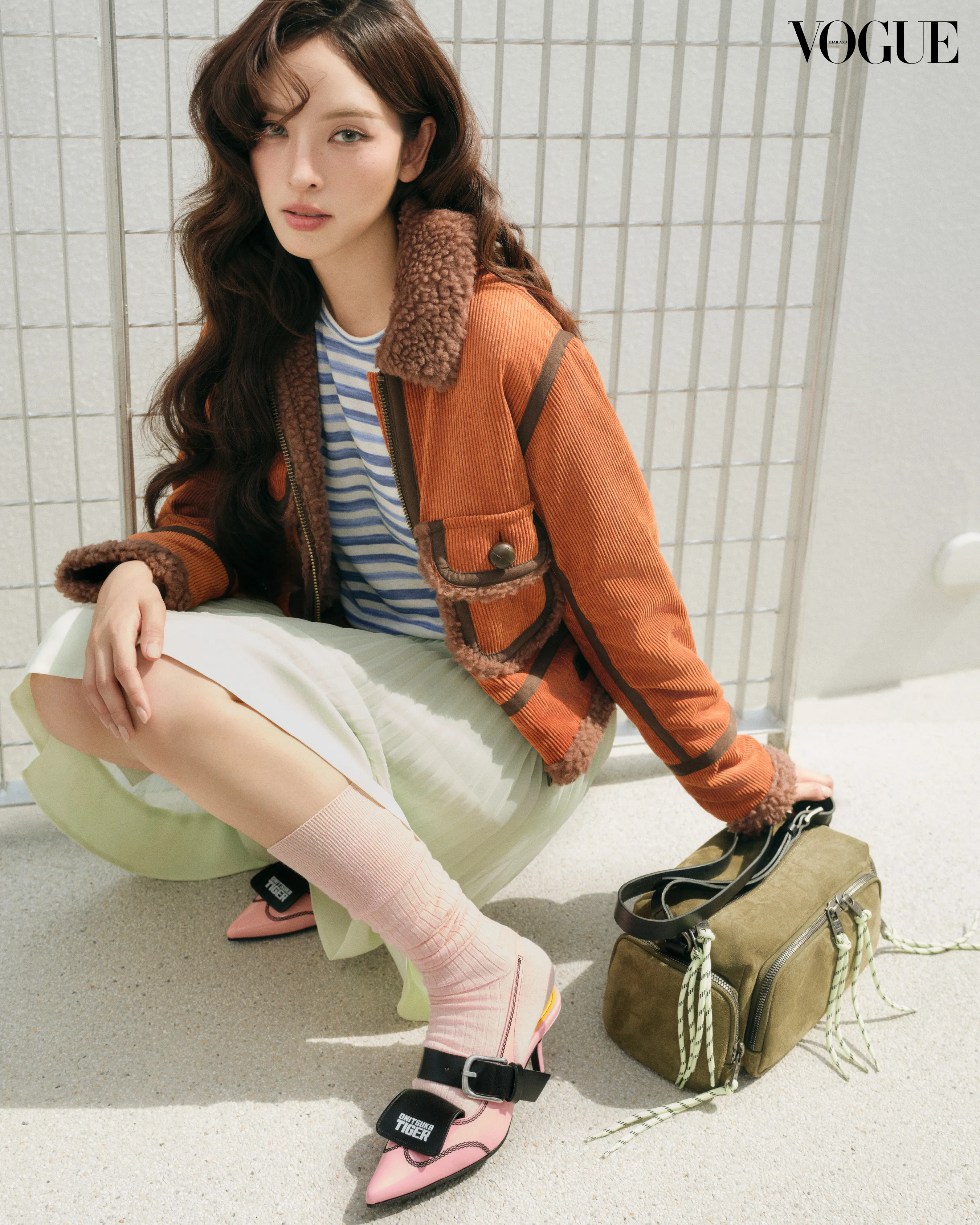ณัฏฐณิชา ดังวัธนาวณิชย์ ในลุคจาก Onitsuka Tiger คอลเล็กชั่นฤดูใบไม้ร่วง/ฤดูหนาว 2026
