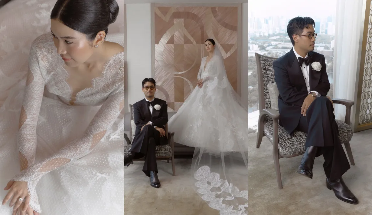 โว้กเจาะลึกแบบเอ็กซ์คลูซีฟงานแต่งงาน ‘พราว-แทน’ กับความสง่างามในวันสำคัญของชีวิต