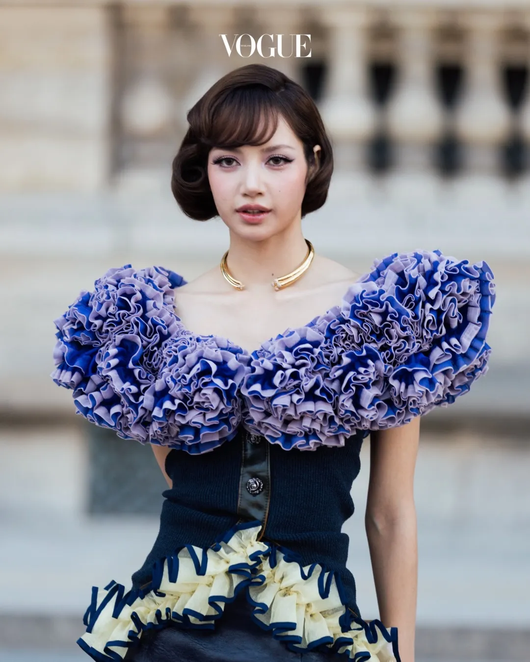 'ลิซ่า-ลลิษา' ในแฟชั่นโชว์ Louis Vuitton คอลเล็กชั่นฤดูใบไม้ผลิ/ฤดูร้อน 2027 ณ Cour Carrée du Louvre กรุงปารีส ประเทศฝรั่งเศส