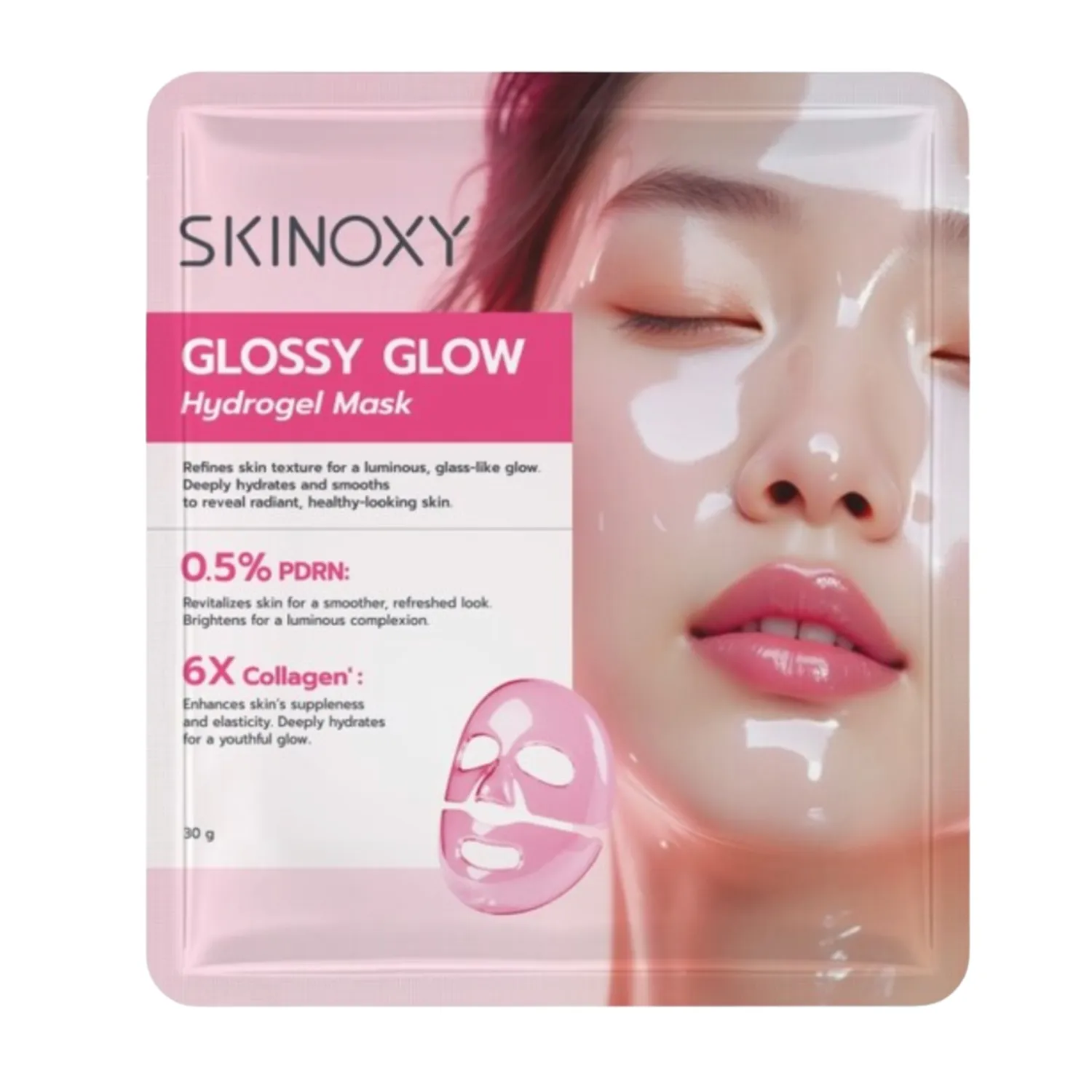Hydrogel Mask Glossy Glow (ราคา 149 บาท) จาก Skinoxy