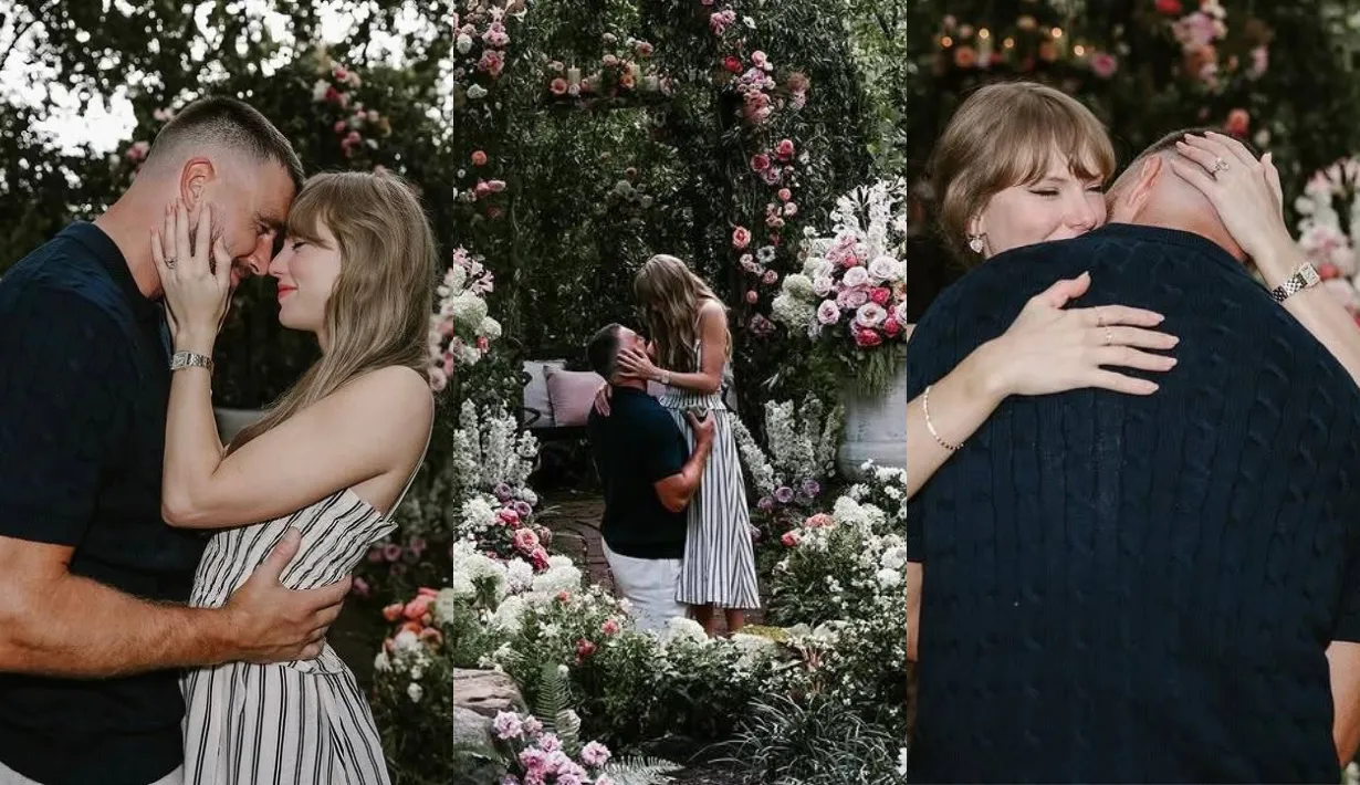 Taylor Swift and Travis Kelce post engagement EMV
