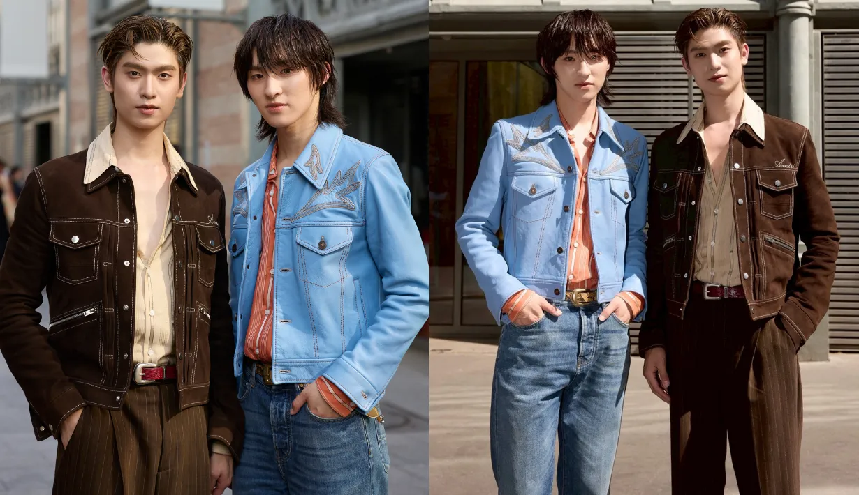 'โทมัส-ธีร์ทัศน์' 'ก้อง-ก้องภพ' ในแฟชั่นโชว์ AMIRI คอลเล็กชั่นเสื้อผ้าบุรุษ ฤดูใบไม้ผลิ/ฤดูร้อน 2027 ณ กรุงปารีส ประเทศฝรั่งเศส