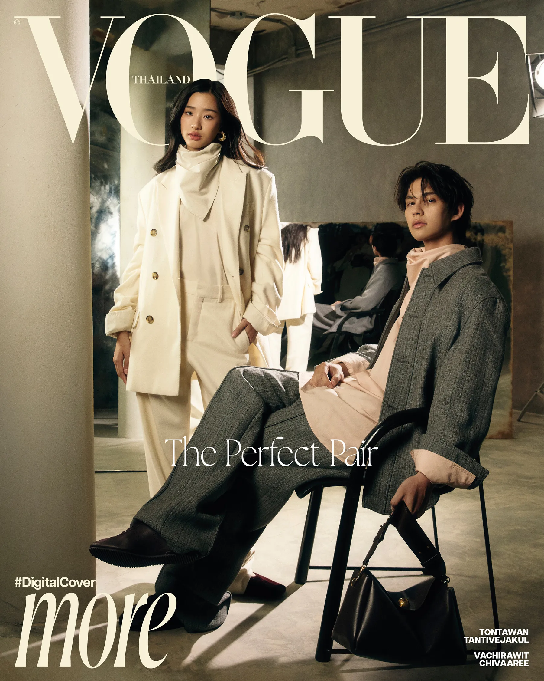 Vogue More ไบร์ท-วชิรวิชญ์ และ ตู-ต้นตะวัน  AMI Paris