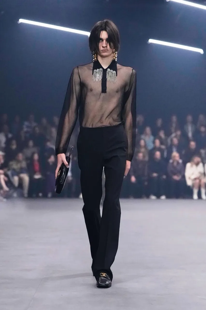 นางเเบบบนรันเวย์ Maison Valentino คอลเล็กชั่นฤดูใบไม้ผลิ/ฤดูร้อน 2026 