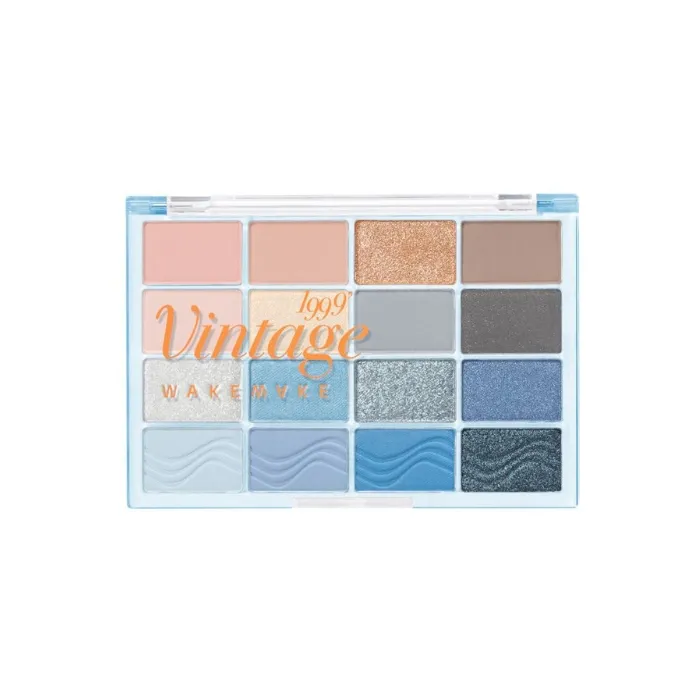 อายแชโดว์สีฟ้า Soft Blurring Eye Palette สี 19 Blue Sand Blurring Wakemake