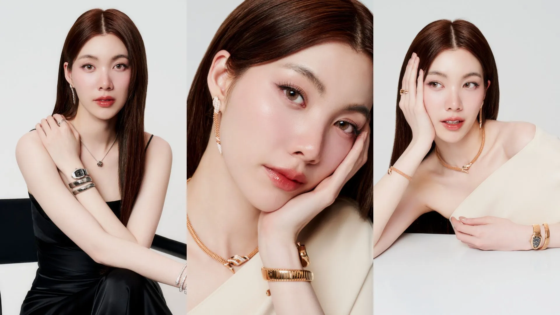 เปิดสองลุคสองสไตล์ของ 'ออม-กรณ์นภัส' กับจิวเวลรี 'Serpenti' จาก BVLGARI