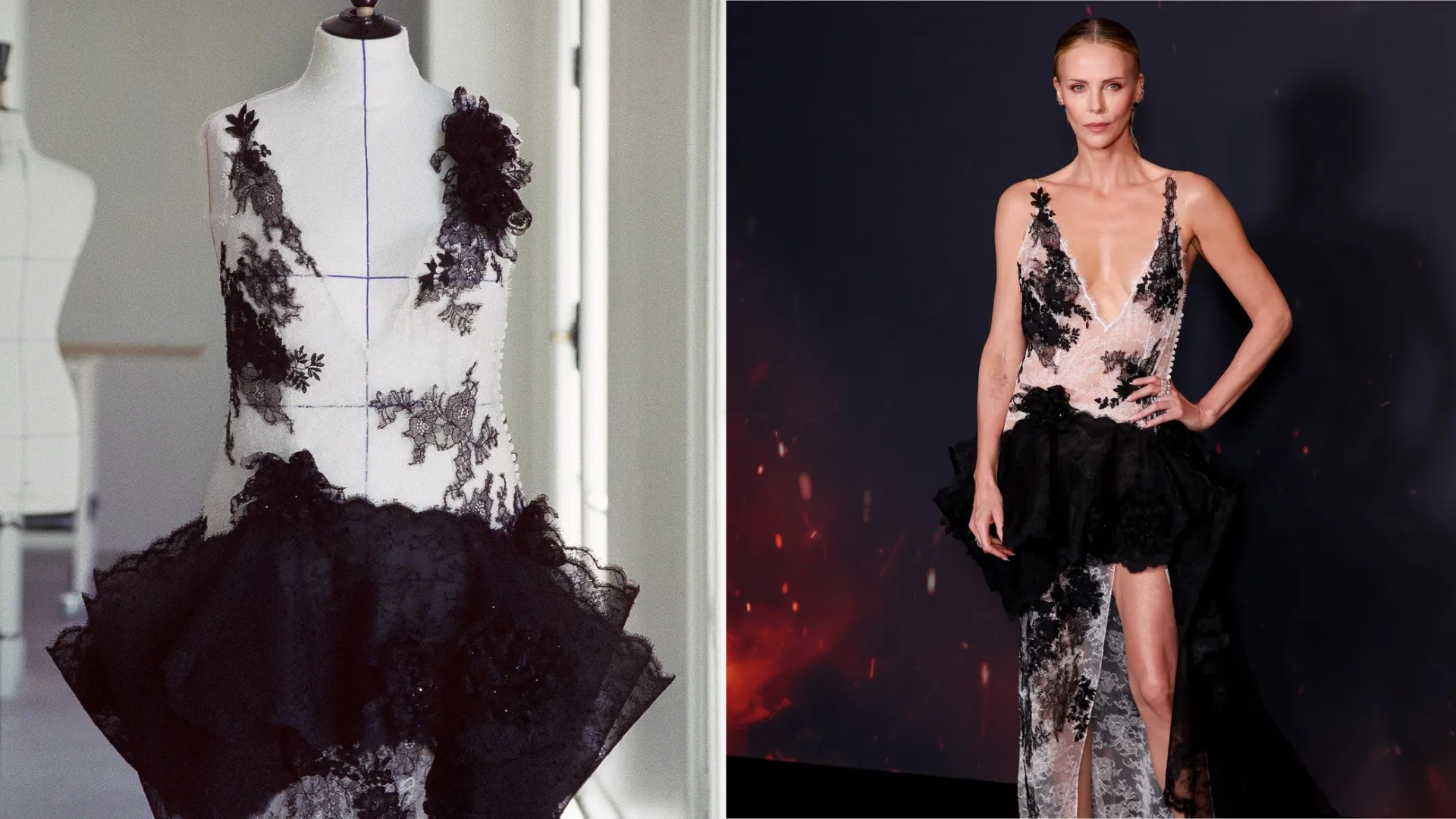 The savoir-faire behind Charlize Theron's custom Dior look by Jonathan Anderson for the Paris premiere of The Odyssey