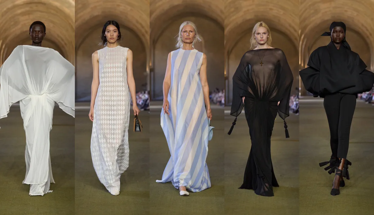 นางเเบบบนรันเวย์ Jacquemus Fall 2025 ‘Le Paysan’