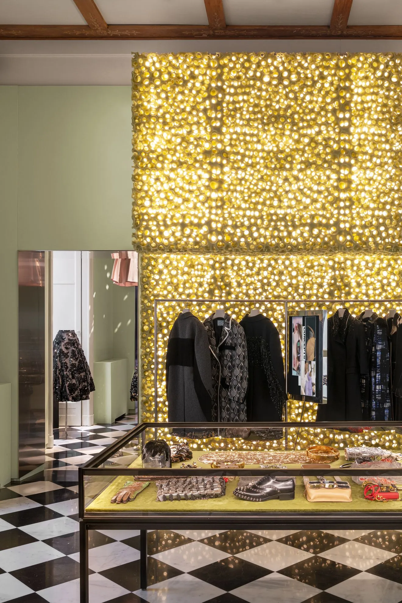 Pradasphere, at Prada Galleria Vittorio Emanuele II.Photo: Courtesy of Prada