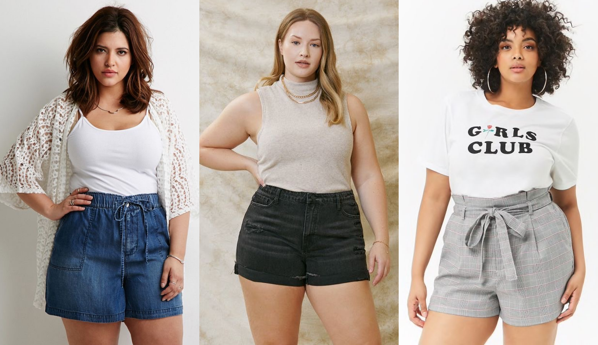 shorts for plussize