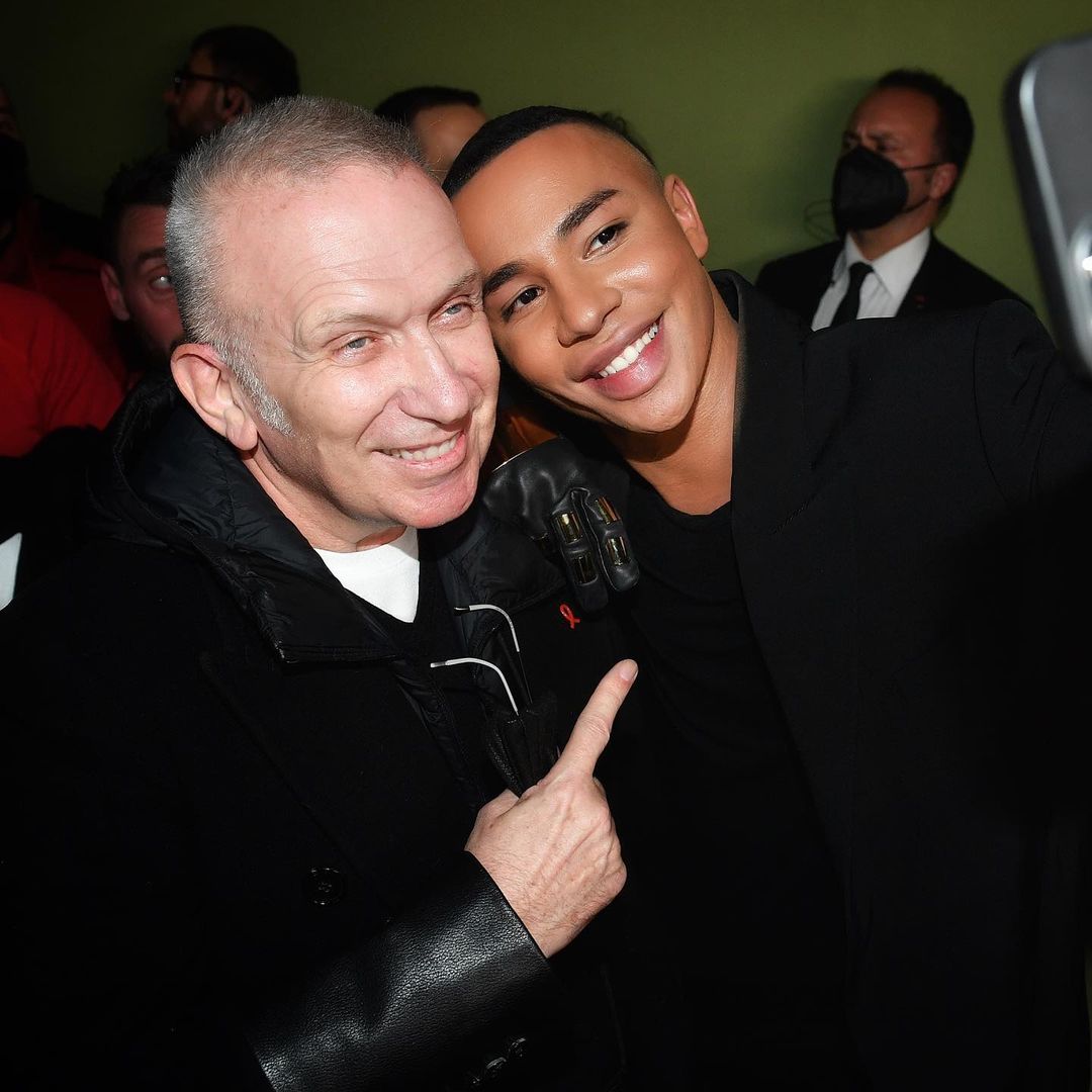 Jean Paul Gaultier and Olivier Rousteing