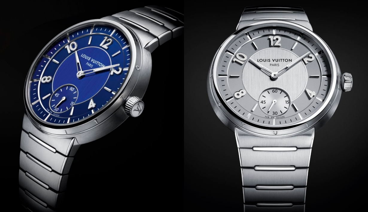 louis-vuitton-tambour-watch-blue-silver-steel-21st-anniversary-2023