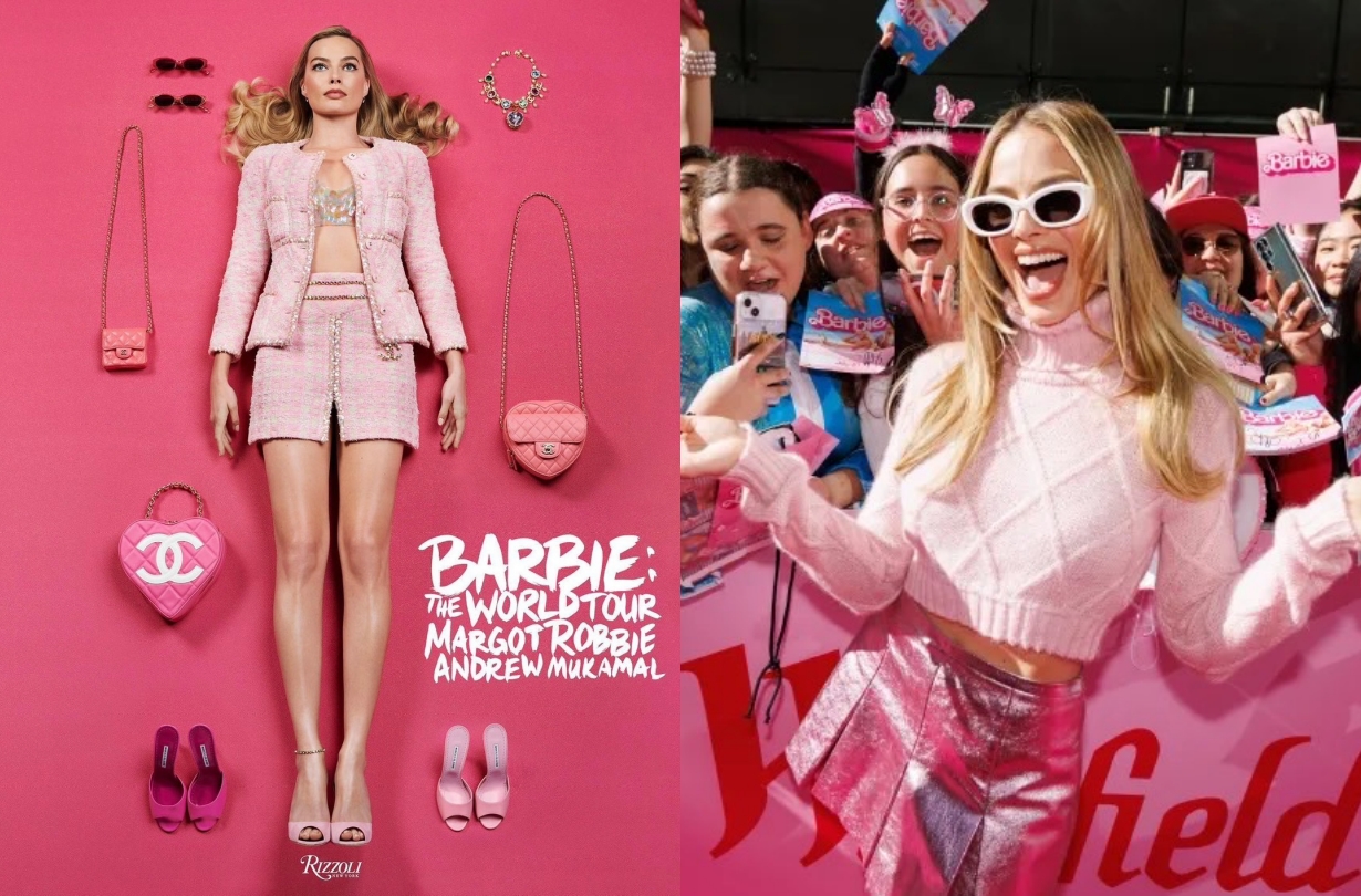 barbie-world-tour-book-the-movie-margot-robbie-andrew-mukamal-2024-photos-looks-red-carpet