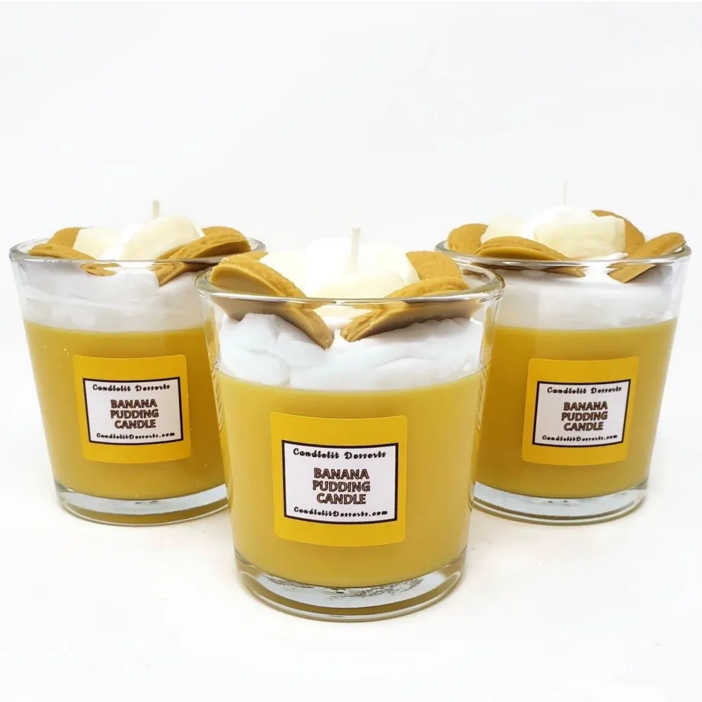 Scented Banana Pudding Candle จาก Candlelit Desserts
