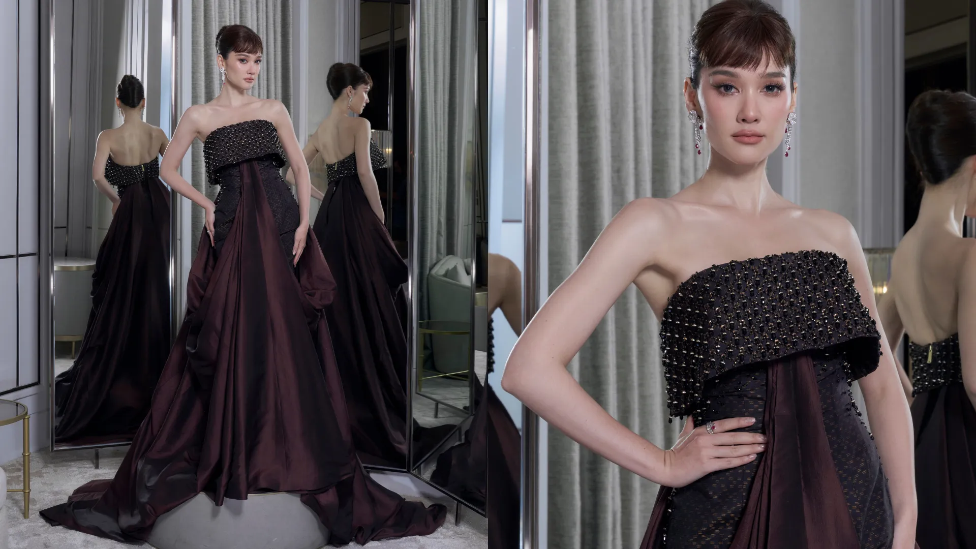 'เดียร์น่า ฟลีโป' ในลุคชุดราตรีผ้าไหมไทย จาก SIRIVANNAVARI ณ Vogue Gala 2026